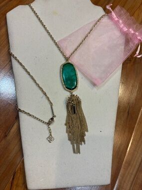 Kendra Scott Green Rayne Necklace